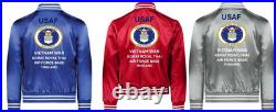 Usafvietnam 307th Strategic Wingthailandsatin Jacketusaf Official License