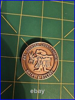 VERY RARE OSI Counterintelligence Challenge Coin USAF AFOSI Swift & Silent CI