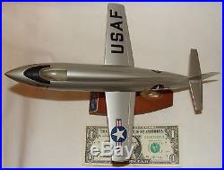 VINTAGE 1950s TOPPING BELL AIRCRAFT FAST HIGH FLYING USAF X-1A DESK MODEL PLANE