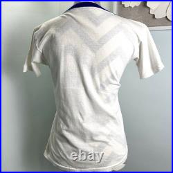 VINTAGE 70s USAF US Air Force T Shirt Military USGI Cotton Ringer Size Small