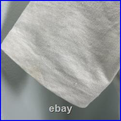 VINTAGE 70s USAF US Air Force T Shirt Military USGI Cotton Ringer Size Small