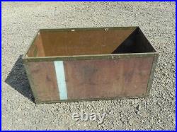 VINTAGE AIR FORCE WOODEN SHIPPING BOX WithMETAL BRACE SEE LABEL FOR DETAILS