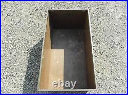VINTAGE AIR FORCE WOODEN SHIPPING BOX WithMETAL BRACE SEE LABEL FOR DETAILS
