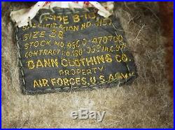 VINTAGE NAMED WW2 USAF B-10 bomber FLIGHT jacket 36 pilot original AIR FORCE USA
