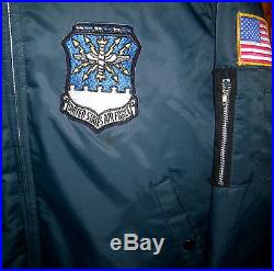 Vintage Usaf Flight Jacket Us Air Force Timber King Military Bomber Coat Ca USA