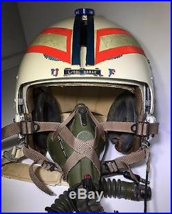 Vintage Usaf Flight Pilot Helmet United States Air Force