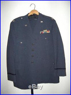 Vintage Usaf Us Air Force Colonel Officers Blue Uniform Sterling Eagle Pins
