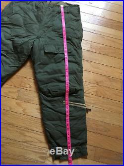 VINTAGE USAF WWII WW2 1940's TYPE A-8 QUILTED FLYING PANTS TROUSERS SIZE 38 32