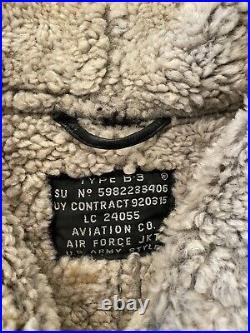 United States Air Force | VINTAGE US ARMY AIR FORCE B-3 SHEARLING ...