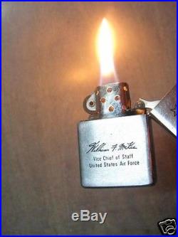 VINTAGE lighter rare, zippo brand, united states force air, vice chieff of staff