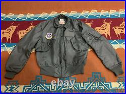VNTG? USAF Jacket Flyer's Summer Fire Resistant Sz M Military Airlift Command