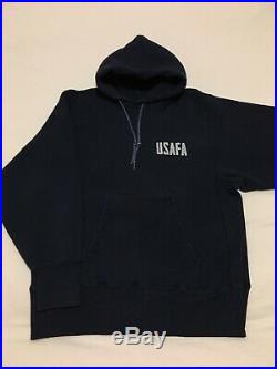VTG 70s Champion Reverse Weave USAFA Air Force Academy Made In USA Hoodie Medium