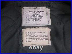 VTG 80s Cold Weather CWU-45P Jacket Air Force Military Bomber Flyers Mens Medium