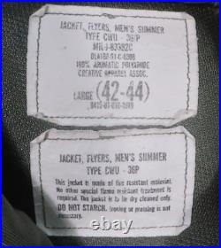 VTG 90s Flyer's Summer FR Jacket Mens L CWU-36 P Air Force Military Pilot Bomber VTG 90s Flyer's Summer FR Jacket Mens L CWU-36 P Air Force Military Pilot Bomber
