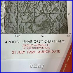 VTG Apollo 11 Lunar Orbit Chart ALO July 21 1969 Launch Edition 1 NASA Air Force