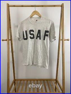 VTG USAF United States Air Force Training Fitness PT Reflective T-Shirt Sz M