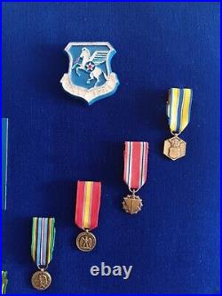 VTG U. S Air Force Lot Of Colonel Medals And Batches USAF In Europe 1979-1983