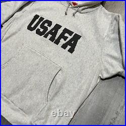 VTG United States Air Force Academy Grey 90s USAFA Reflective Military Hoodie