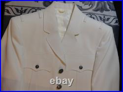 Very Rare 1983 Patriot Usaf Air Force White Uniform Jacket Coat Officer Mens 39r Very Rare 1983 Patriot Usaf Air Force White Uniform Jacket Coat Officer Mens 39r