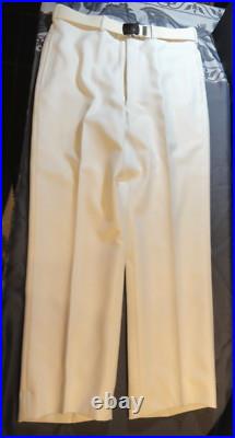 Very Rare 1983 Patriot Usaf Air Force White Uniform Pants & Belt 32x29