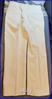 Very Rare 1983 Patriot Usaf Air Force White Uniform Pants & Belt 32x29