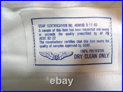 Very Rare 1983 Patriot Usaf Air Force White Uniform Pants & Belt 32x29