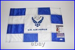 Vice President Joe Biden Signed United States Air Force Force Pin Flag Jsa Coa