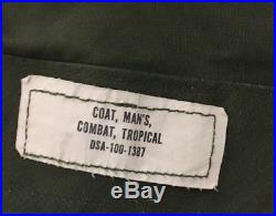 Vietnam Era US Air Force OG-107 Tropical Combat Coat Lg/Long 3rd Pat 1967 Pants