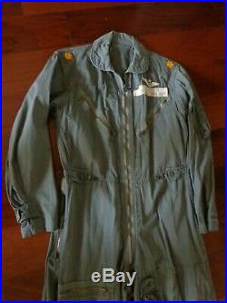 Vietnam War Era USAF Flight Jacket & Flight Overall Suit Matching Set