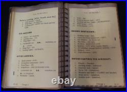 Vietnam War USAF Air Force Flight Crew Pilots Checklist U-3A / U-3B Booklet 1970