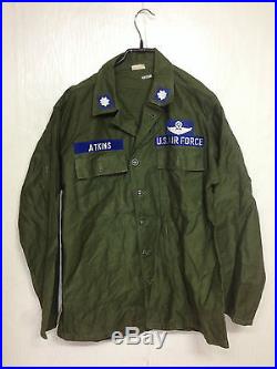 Vietnam War USAF OG-107 Cotton Shirt JACKET PATCH US Air Force Military Uniform
