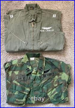 Vietnam War Usaf Flight Party Suit Nkp Thai Made & Erdl Tropical Jacket Lot Of 2