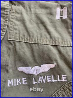 Vietnam War Usaf Flight Party Suit Nkp Thai Made & Erdl Tropical Jacket Lot Of 2