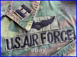 Vietnam War Usaf Flight Party Suit Nkp Thai Made & Erdl Tropical Jacket Lot Of 2