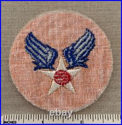 Vintage 1940s WWII US UNITED STATES Army Air Force PATCH Reverse Color Badge