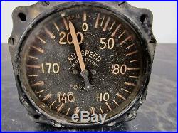 Vintage 1940s airspeed airplane gauge U. S. Army Air Force aircraft parts WWII