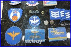 Vintage 1950's Selfridge Air Force Base Collectibles Military Patches Hardware +