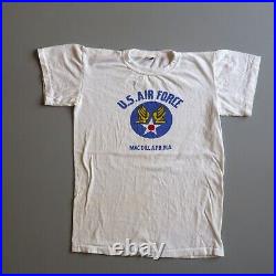 Vintage 1950s Mac Dill Air Force Base Florida US Military Single Stitch t Shirt
