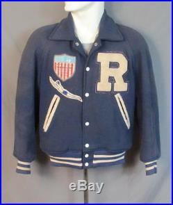 Vintage 1950s US Air Forces Europe Wool Varsity Jacket Swimming/Diving Champ'59
