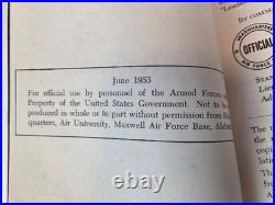 Vintage 1953 USAF AFROTC Leadership Training Guide