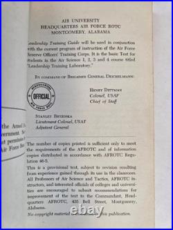 Vintage 1953 USAF AFROTC Leadership Training Guide