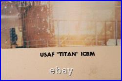 Vintage 1960s USAF Titan ICBM Ballistic Missile Division Framed Photo Inglewood