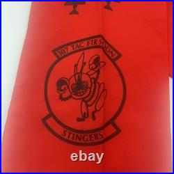 Vintage 307th Tactical Fighter Squadron Stingers F-4 Phantom USAF Pilot Scarf