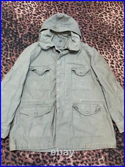 Vintage 50's 60s USAF Field Jacket Men's Large Iberia Inc. MIL-J-4883A Air Force