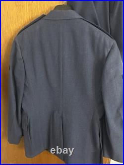 Vintage 50s-60s US Air Force Enlisted Blue Wool Service Uniform Jacket & Pants