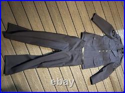 Vintage 50s-60s US Air Force Enlisted Blue Wool Service Uniform Jacket & Pants