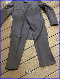 Vintage 50s-60s US Air Force Enlisted Blue Wool Service Uniform Jacket & Pants