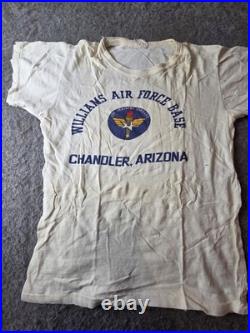 Vintage 50s US Air Force Chandler Arizona T Shirt Size Medium Distressed USA