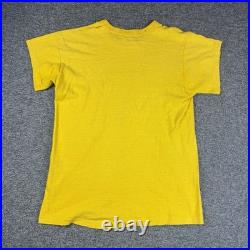 Vintage 60s US Air Force Shirt Adult Medium Yellow Short Sleeve Russell Southern