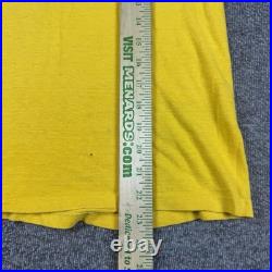 Vintage 60s US Air Force Shirt Adult Medium Yellow Short Sleeve Russell Southern